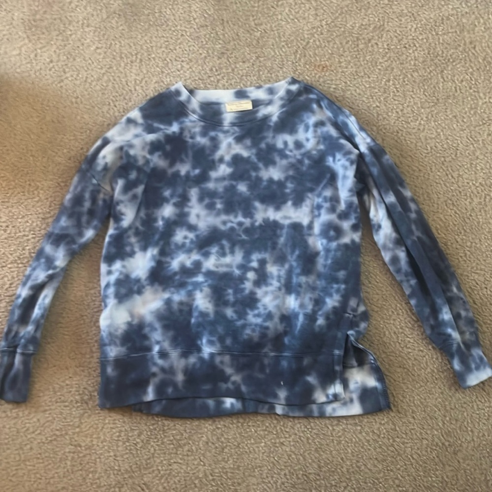 Bodbie brooks crewneck blue tie-dye